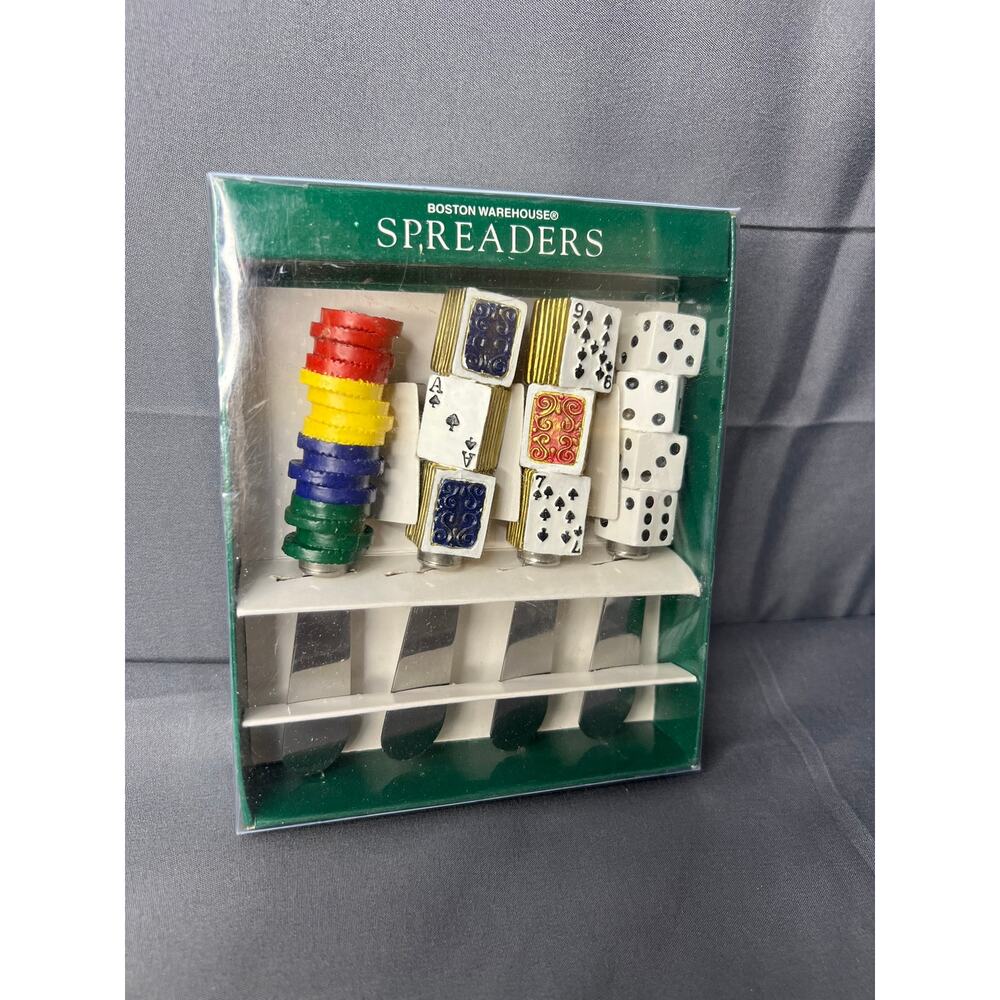 Boston Warehouse Casino Theme Spreaders NIB